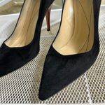 Kate Spade Black suede high heel pumps with red sole #glamour #partyshoes Photo 4