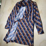 Banana Republic Long Sleeve Dress Satin Wrap Mini Dress Size 6 NWT Photo 8