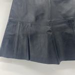 Newport News Vintage  leather min skirt flare black avant-garde grunge chic biker Photo 1