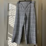 Black and White Plaid Straight Leg Trouser Size L Photo 1