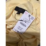 ZARA Yellow Halter Neck Plunging V Neck Maxi Dress Flowy Slit Size L Photo 5