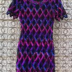 Vintage 90s Night Vogue diamond bead sequin dress PETITE XS Blue Size undefined Photo 0