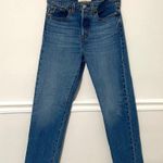 Levi's LEVI’S • premium wedgie straight high waisted button fly jeans sz 26 Photo 4