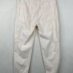 Vince Cream Off White Flat Front High Rise Ankle Chinos Multiple Pockets Size 28 Photo 1