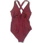 Kona Sol Burgundy Women's Macrame Medium Coverage One Piece Swimsuit Size S Photo 1