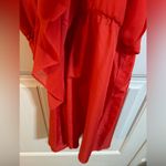 Cupcakes and Cashmere Coral Ruffle Detail Drop Waist Dress Size M Photo 4