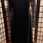 JS Collections JS Boutique Vintage y2k Velour Embellish beads Velvet Long Sleeve Evening Formal Photo 0