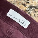 Loft Skinny Corduroy Pants High Waist Sz 25 Low Rise Syrah Wine Casual Preppy Photo 7