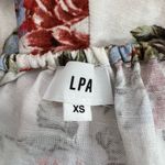 LPA Anthropologie Linen Off Shoulder Romper Floral Summer Rose Bouquet Size XS Photo 7