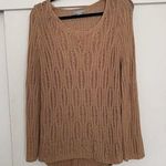 Solemio  Women's Medium/‎ Large Sweater Knit Long Sleeve Tan Photo 0