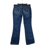 Wrangler Womens flare bootcut jeans sz 9/ 34 mid rise stretch country western Photo 4