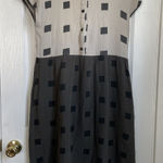 Piper & Scoot  Dress Womens Small boho prairie square print smock shirt Photo 0