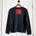 Talbots Vintage Wool Christmas Sweater Cardigan Long Sleeve Button Down L Petite Photo 3