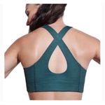 Outdoor Voices  Tech Sweat Criss Cross Key Hole Sports Bra Green Size Small Photo 5