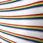 SheIn Rainbow Striped Sleeveless Ribbed Knit Mini Dress Size XL Photo 4