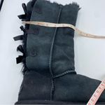 UGG  Bailey Bow II Black Suede Tall Boots size 10 Photo 6