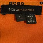 BCBGMAXAZRIA Vintage Orange Velour Zip Cover Jacket size Large Photo 7