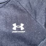 Under Armour  Women's Pullover Mock Neck Sweatshirt crop Long Sleeve‎ Top Black Photo 2