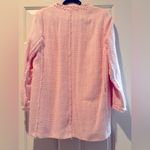 ZARA NWT  Pink Tweed Coat Size L Photo 4