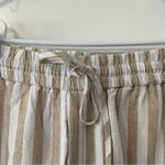 J.Crew Tan Striped Linen-Cotton Drawstring Pant 10P Photo 3
