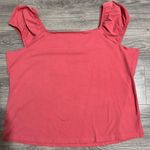 Maurice's 24/7  Plus Women Pink Wide Strap Elastic Hem Sleeve Boat neck Blouse 3X Photo 0