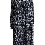 Carly Jean Los Angeles Carly Jean Los Angles Blue Floral Boho Laura Maxi Dress Size Small Photo 0