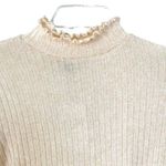 Forever 21 Oatmeal Beige Knit High Neck Long Sleeve Layer Sweater Size XL Photo 3
