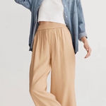 Madewell  The Carley Wide Leg Softdrape pant in desert dune tan Photo 0