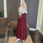 Women’s Ivory Lace Top Chiffon V Photo 2