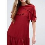 ASOS New  Short Sleeve Drop Waist‎ Dress with Ruffles Photo 2