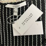 Derek Lam NWT  10 Crosby Waist Tie Peplum Tank Womens Size 6 Black White Textured Photo 7