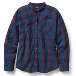 Patagonia NWOT! Organic Cotton Women’s Double Weave Woven Shirt Size 4 Blue Red Photo 0