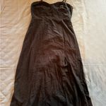 Forever 21  Black Strapless Dress with Slit Photo 0