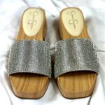 Jessica Simpson  Rexile Silver Shimmer Sand Sandals Silver 7 Photo 13