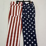 Judy Blue Women's High Waist Flare Jeans Stars Stripes Patriotic Denim Size 11 Photo 4