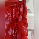 Honey Belle  Asymmetrical Red Floral Skirt Size M New Without Tags Photo 4