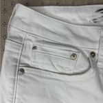 Seven7  White Mid Rise Vintage Boot Denim Jeans with Fringed Hem Photo 2