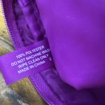 Clinique  Purple Butterfly Print Cosmetic Makeup Bag 8.5 x 5 inches Photo 6