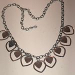 Milor Stainless Steel Silver Tone Heart Charm Necklace Photo 2