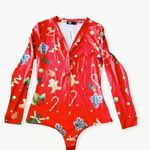 CBR Womens Chic Skinny Christmas Romper Red Size M Photo 0