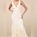Lulus LULU’S Deluca Ivory Sleeveless Ruffled Maxi Dress Photo 2