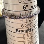 Genuine Tanzanite EUC oval gemstone bracelet in 925 sterling. Sz 6 Photo 5