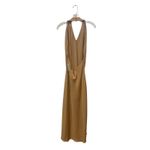 Show Me Your Mumu Dress- Womens Jasmine Neckline Dress Gold Halter NWT Photo 3