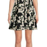 No Boundaries  Juniors Black Short Sleeve Dress With Daisy Print, XXL Photo 0