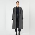 Ecru Stretch cotton-blend trousers - Midnightblue Size 4 Photo 8