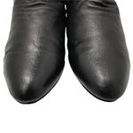 Crossroads Womens Boots Black Leather Block Heels Pull On Pointed Toe Flat 8 W Photo 7