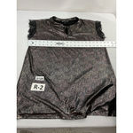 LuLaRoe Womans Sleeveless Pullover Blouse Large Multicolor Metallic Peekaboo NWT Photo 5