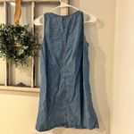 Madewell Denim Button-Front Sleeveless Easy Dress in Haslett Wash Size S Photo 6