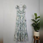 Lulus Soiree Perfection Light Blue Floral Ruffled Tiered Maxi Dress Photo 3
