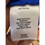 Leith Royal Blue Swiss Dot Faux Wrap Dress – Size Small Photo 4